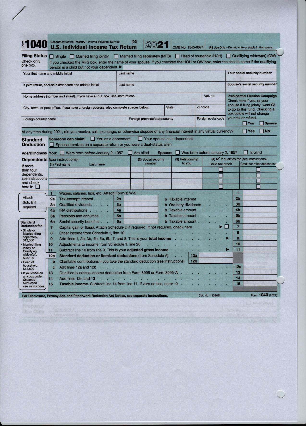 A color text document scanned with VueScan's full color mode.