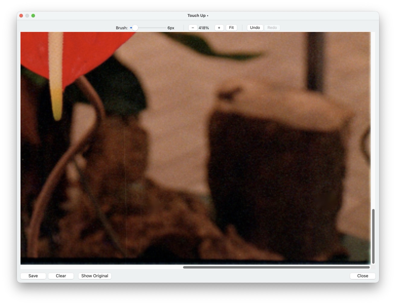 After touching up hair and dust with VueScan Touch Up