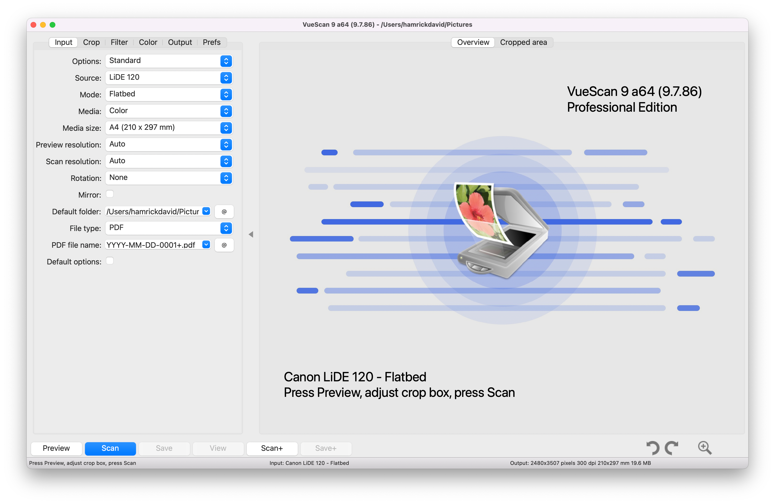 VueScan on macOS