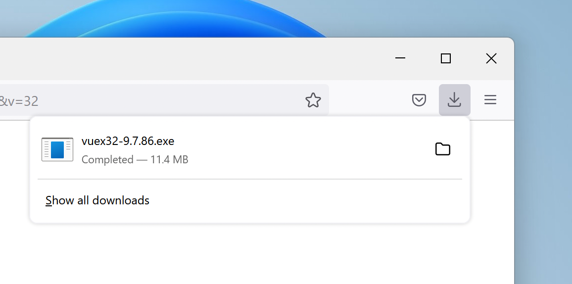 VueScan Download on Windows - Firefox